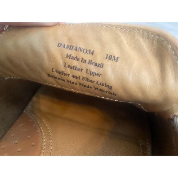 Donald Pliner Damiano Woven Moc Toe Loafer Slip On Leather Saddle Size 10 New - Picture 7 of 7